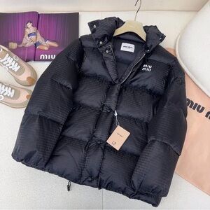 Miu Miu Kids Black Puffer Coat